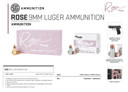 Sig Sauer E9MMB1ROSE50 Rose 9mm Luger 115gr Full Metal Jacket 50 Per Box/20 Case, Centerfire Handgun Ammo