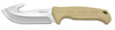 Camillus 19156 Roto 4 Fixed Drop Point/Gut Hook Plain Satin 420 Steel Titanium Bonded Blade, Tan PP/TPR Handle, Knife