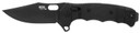 S.O.G SOG12211357 Seal XR 3.90 Fold Clip Point Plain Black MagnaCut Blade, Black Textured GRN/Titanium Handle, Knife