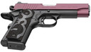 Browning 051995492 1911-380 Black Label Compact Frame 380 ACP 8+1 3.63 Matte Stainless Steel Barrel, Black Cherry Cerakote Serrated Steel Slide, Matte Black Aluminum/Composite Frame, Black Poly Grip, Pistol