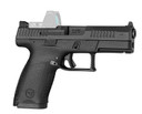 CZ-USA 01536 P-10 C Compact Frame 9mm Luger 10+1 4.02 Black Carbon Steel Barrel, Black Nitride Optic Ready/Serrated Steel Slide, Black Poly Frame w/Pic Rail, Interchangeable Backstrap Grip, Pistol