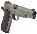 Girsan 391147 MC1911 S Influencer Full Size 45 ACP 8+1 5 Black Steel Barrel, Tungsten Gray Cerakote Optic Ready/Serrated Steel Slide & Frame w/Pic Rail & Beavertail, Gray Poly Grip, Pistol