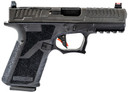 Faxon FX19P FX-19 Patriot Compact Frame 9mm Luger 15+1, Black Steel Barrel, Black DLC Optic Cut/Serrated Stainless Steel Slide, Black Poly Frame w/Pic Rail, Pistol