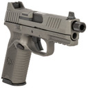 FN 66101829 509T Bundle Full Size 9mm Luger 17+1/24+1, 4.50 Black Target Crown/Threaded Steel Barrel, Gray Cerakote Optic Ready/Serrated Stainless Steel Slide, Gray Cerakote Poly Frame w/Pic Rail Bronze, Ambi, 5 Magazines, Pistol