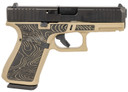 Glock PA195S204EXPCT G19 Gen5 Compact Frame 9mm Luger 15+1 4.02 Black GMB Barrel, Black nDLC Serrated Steel Slide, Coyote Tan Poly Frame w/Pic Rail, Ambi, Pistol
