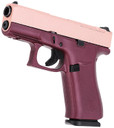 Glock PX4350204FRMOSBCFRRGS G43X MOS Sub-Compact 9mm Luger 10+1, 3.41 Black GMB Barrel, Rose Gold Cerakote MOS Cut/Serrated Steel Slide, Black Cherry Cerakote Poly Frame w/Beavertail & Pic Rail Ambi, Pistol