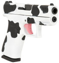 Glock PX4350204FRMOSMOO G43X MOS Sub-Compact Frame 9mm Luger 10+1 3.41 Black GMB Barrel, Cow Print Cerakote MOS Cut/Serrated Steel Slide, Poly Frame w/Beavertail & Pic Rail & Grip, Ambi, Pistol