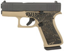 Glock UX4350204EXPCT G43X Sub-Compact Frame 9mm Luger 10+1 3.41 Black GMB Barrel, Black Cerakote Serrated Steel, Slide Coyote Tan Cerakote Poly Frame w/Beavertail & Pic Rail, Brown/Tan Textured Grip, Ambi, USA Made, Pistol