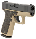Glock UX4350204EXPCT G43X Sub-Compact Frame 9mm Luger 10+1 3.41 Black GMB Barrel, Black Cerakote Serrated Steel, Slide Coyote Tan Cerakote Poly Frame w/Beavertail & Pic Rail, Brown/Tan Textured Grip, Ambi, USA Made, Pistol