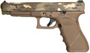 Weapon Works PI3430103-228071 G34 Gen3 Competition Frame 9mm Luger 17+1 5.31 Black Steel Barrel, MC w/Mesh Stippling Long/Serrated Steel Slide, Flat Dark Earth Poly Frame w/Pic Rail, Pistol