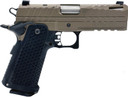 Live Free Armory LFAPC71302 Apollo 11 Compact 9mm Luger 17+1 4.15 Stainless Match Grade Bull Barrel, Elite Flat Dark Earth Cerakote Optic Cut/Serrated Stainless Steel Slide & Steel Frame w/Beavertail & Pic Rail, Textured Grip, Pistol