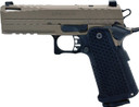 Live Free Armory LFAPS71402 Apollo 11 Sub-Compact 9mm Luger 17+1 3.50 Stainless Match Grade Bull Barrel, Elite Flat Dark Earth Cerakote Optic Cut/Serrated Stainless Steel Slide & Steel Frame w/Beavertail & Pic Rail, Black Poly Grip, Pistol