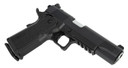 Tisas 12500002 1911 Duty DS 9mm Luger 17+1, 5 Black Steel Barrel, Black Serrated Steel Slide, Black Cerakote Steel Frame w/Beavertail & Pic Rail, Black Overmolded Grip, Ambi, Pistol