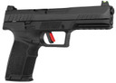 Tisas 15200003 PX-5.7 5.7x28mm 20+1, 4.80 Black Carbon Steel Barrel, QPQ Black Optic Ready/Serrated Carbon Steel Slide, Black Tennifer Poly Frame w/Beavertail & Pic Rail, Black w/Interchangeable Backstrap Grip, Pistol