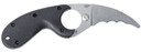 CRKT 2511 Bear Claw 2.39 Fixed Hawkbill Veff Serrated Stonewashed AUS-8A SS Blade, Black Textured GRN Handle, Knife