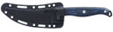 CRKT 2709B Clever Girl 4.60 Fixed Veff Serrated Black Powder Coated SK-5 Steel Blade, Blue Marbled G10 Handle, Knife