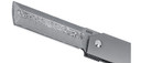 CRKT 5930 Ancestor EDC 3.60 Fold Tanto Plain Satin D2 Steel Blade, Black/Brown Stripe G10 Handle, Knife