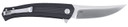 CRKT 7060 Persian EDC 3.44 Fold Trailing Point Plain Satin D2 Steel Blade, Black Textured GRN Handle, Knife