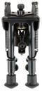 Harris Bipods BRS Swivel BR Swivel Stud, 6-9 in, Black Steel/Aluminum, Rubber Feet