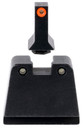 Trijicon GL243C601142 Suppressor/Optic Height Sights Green/Tritium Orange Outline Front Sight-Green/Tritium Black Outline Rear Sight Glock 42/43/43X Slim Frame, Handgun Sight