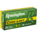 Remington Core Lokt, 250 Savage, 100 Grain, Pointed Soft Point, 20 Round Box 29077