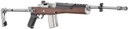 Ruger 5895 Mini-14 223 Rem/5.56 NATO 20+1 18.50 Matte Stainless Threaded Barrel, Matte Stainless Pic Rail Receiver, Walnut/Stainless Wood Side Fold Side Fold Stock, Black Poly Grip, Rifle