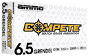 Ammo Inc 65GR123BTHPA20 Compete 6.5Grendel 123gr Open Tip Match 20 Per Box/10 Case, Centerfire Rifle Ammo