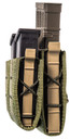 High Speed Gear 41PT02OD TACO Duty Double Pistol Mag, OD Green Nylon with MOLLE Exterior, Fits MOLLE & 2 in Belt