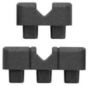 Magpul MAG1367BLK DAKA Block Kit V-Block, Includes Double V-Block (2) & Triple V-Blocks (2), Black Polypropylene, Fits Magpul DAKA Cases/Organizer Systems