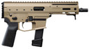 Angstadt AAMDP29PF6 MDP-9 27+1 6 Black Melonite Threaded Barrel Flat Dark Earth Cerakote Black Poly Grips, Tactical Pistol