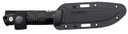 Cold Steel CSFX4RZR Razor Tek EDC 4 Fixed Clip Point Plain Satin 4116 Krupp SS Blade, 4 Black Textured, Knife
