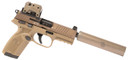 SilencerCo Sparrow 22 TI Suppressor, 22 LR to 5.7x28mm, 5.08", Titanium, Bronze, SU5329