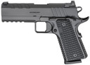 Springfield Armory PX9228L 1911 Emissary Full Size Frame 45 ACP 8+1 4.25 Black Nitride Match Grade Bull Barrel, Black Cerakote Optic Ready/Serrated Carbon Steel Slide, Black Cerakote Stainless Steel Frame w/Beavertail & Pic Rail, VZ G10 Grip, Pistol