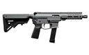 Angstadt Arms UDP-9, Semi-auto, Short Barreled Rifle, 9MM, 6 in Barrel, A2 Style Flash Hider, Cerakote Finish, Tactical Gray, 5.5 in Free Float M-LOK Handguard, B5 Systems Bravo Stock, Manual Safety, 17 Rounds, 1 Mag AAUDP09SG6