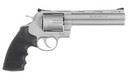Colts Manufacturing Anaconda, Revolver, 44 Magnum, 6 in Barrel, Matte Stainless Steel Finish, Hogue Rubber Grip, Adjustable Rear Sight, Red Ramp Front Sight, 6 Rounds ANACONDA-SM6RTS