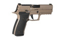 Hogue Piranha, G10 Grip Panels, Black, Fits Sig Sauer P320 AXG Full Size 48129