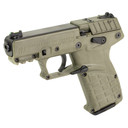 Kel-Tec P17, Single Action, Semi-auto, Polymer Frame Pistol, Compact, 22LR, 3.8 in Barrel, Threaded 1/2x28, Matte Finish, Olive Drab Geen, Fiber Optic Front Sight, 10 Rounds, 3 Mags P17BGRN10