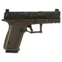Lone Wolf Distributors Dusk19, Striker Fired, Semi-auto, Polymer Frame Pistol, Compact, 9mm, 4.02 in Bronze Barrel, Matte Finish, Black Slide and Brown Frame, RMR Compatible Optic Cut, Front Night Sight/ Black Rear, 15 Rounds, 1 Mag LWD-DUSK19-BLK-OR