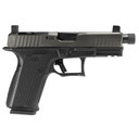 Lone Wolf Distributors Dusk19, Striker Fired, Semi-auto, Polymer Frame Pistol, Compact, 9mm, 4.6 in Threaded Black Barrel, Matte Finish, Black Slide and Gray Frame, RMR Compatible Optic Cut, Front Nig