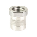 Odin Works Thread Adapter, 1/2X28 to 5/X24, 223 Remington/556NATO, Silver SUP-TA-1-2-TO-5-8