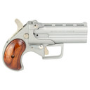 Old West Big Bore, Derringer, 380 ACP, 3.5 in Barrel, Alloy Frame, Satin Finish, Silver, Rosewood Grips, Fixed Sights, 2 Rounds BBG380SR