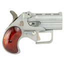 Old West Short Bore, Derringer, 38 Special, 2.75 in Barrels, Satin Finish, Silver, Rosewood Grips, 2 Rounds, Guardian Package, Trigger Guard SBG38SR