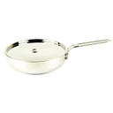 Pathfinder Folding Skillet and Lid, Stainless Steel Construction, Locking Folding Handle, 10 in Skillet PF10SK-102