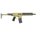 Q Honey Badger, Semi-auto, SBR, 556NATO, 10 in Threaded Barrel, Clear Anodized Finish, Flat Dark Earth, Collapsible Stock, 30 Rounds, 1 Mag, Product Finishes, Shade Variations and Other Imperfections