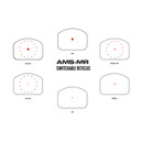 Shield Sights Advanced Mini Sight, Multi Reticle, Red Dot Sight, Non Magnified, Shield Footprint, Multi Reticle Variant, Matte Finish, Black AMS-MR