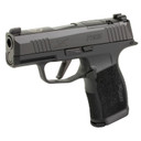 Sig Sauer P365X, Striker Fired, Polymer Frame Pistol, Subcompact, 9MM, 3.1 in Barrel, Matte Finish, Black, X-Ray 3 Night Sights, Optic Ready, 12 Rounds, 2 Mags, Includes Texas Ranger Engraving on Slide and Challenge Coin 365X-9-BXR3P-TR