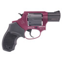 Taurus Model 856, Double Action, Metal Frame Revolver, Small Frame, 38 Special +P, 2 in Barrel, Steel, Matte Finish, Black Cherry and Black, Rubber Grips, Fixed Sights, 6 Rounds 2-85621ULC26