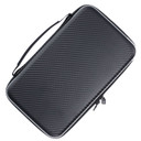 Vault Case Large Case, Velcro Flex Panels, Elastic Holders, 11 inx6.5 in, Faux Carbon Fiber Outer Shell VLTCASCBNLRG