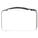Vault Case Large Case, Velcro Flex Panels, Elastic Holders, 11 inx6.5 in, Smooth Matte Finish, Polar White Outer Shell VLTSTDWHITE