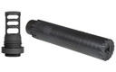 Yankee Hill Resonator R2 Suppressor, 30 Caliber, 7.825 in Long, 1.562 in Diameter, Black Finish, Includes Muzzle Brake (YHM-4302-MB-24A), 5/8x24 YHM-2130-MB-24